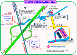 マテックスグループ・INATEC CORPORATIONの案内マップ